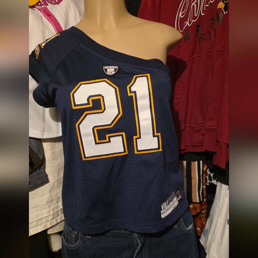 San Diego Chargers RARE On Field Nfl Equipment Off Shoulder Jersey sz M